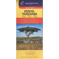 KENYA, TANZÁNIA TÉRKÉP (1:2 500 000) /WORLD TRAVEL MAP - Afrika  témájú könyvek és olvasmányok