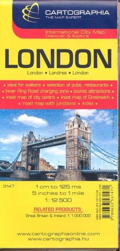 London várostérkép (1:12 500) /Külföldi várostérkép - Európa  témájú könyvek és olvasmányok