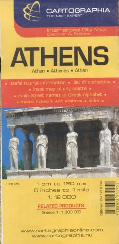 Athén várostérkép (1:12 000) /Külföldi várostérkép - Európa  témájú könyvek és olvasmányok
