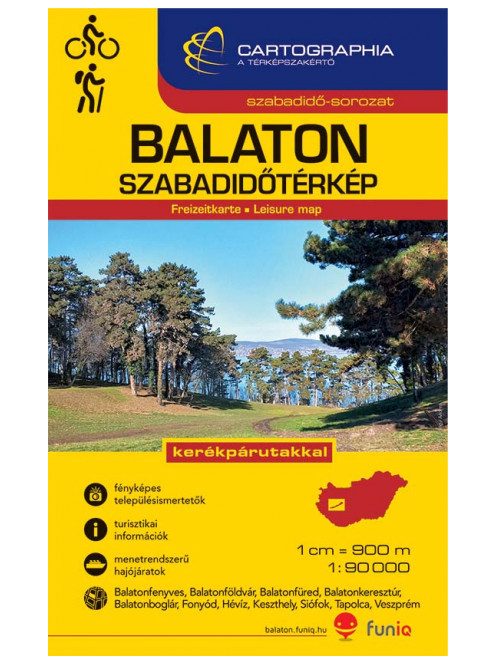 Balaton szabadidőtérkép 1:90 000 "SC" 2022