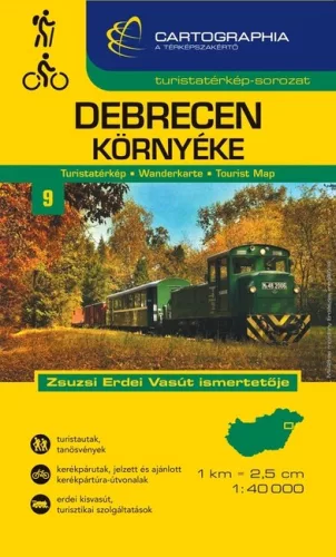 Debrecen környéke - Turistatérkép-sorozat 9. - Magyarország  témájú könyvek és olvasmányok