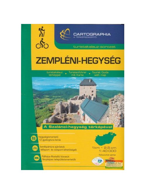 Zempléni-hegység turistakalauz (1:40 000) - Turistakalauz-sorozat (új kiadás)