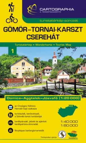 Gömör-Tornai-karszt turistatérkép (új kiadás, 2022) - Magyarország  témájú könyvek és olvasmányok