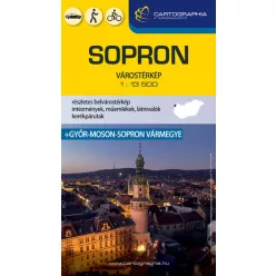 Sopron várostérkép + Győr-Moson-Sopron vármegye (új kiadás) - Magyarország  témájú könyvek és olvasmányok
