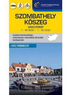   Szombathely, Kőszeg várostérkép - Vas vármegye 2023 (új kiadás)