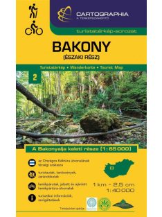   Bakony (északi rész) - Turistatérkép-sorozat 2. (új kiadás, 2022)