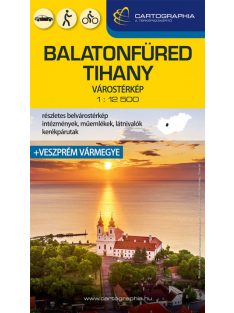   Balatonfüred, Tihany várostérkép + Veszprém vármegye (új kiadás)