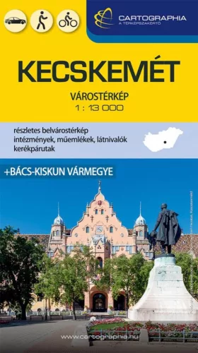 Kecskemét várostérkép + Bács-Kiskun vármegye (új kiadás) - Magyarország  témájú könyvek és olvasmányok