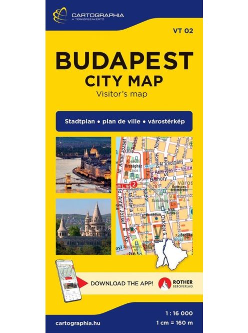 Budapest City Map - 1:16000 várostérkép