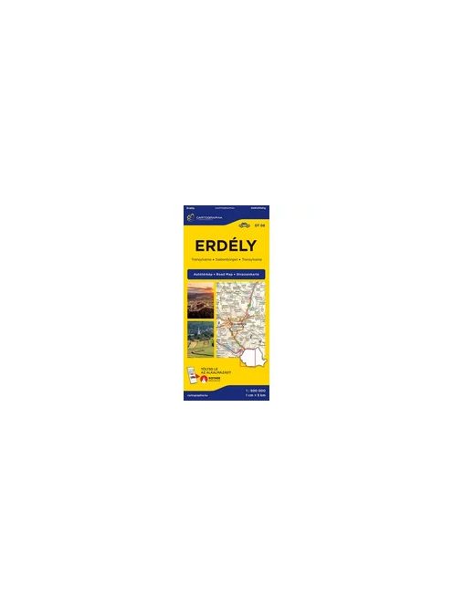 Erdély autótérkép - 1 : 500 000