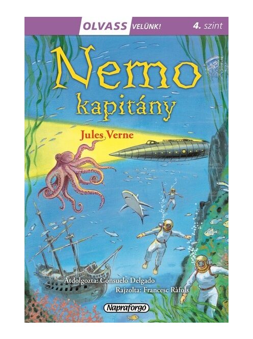 Nemo kapitány - Olvass velünk! (4. szint)