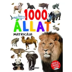 1000 állat matricája (fehér)
