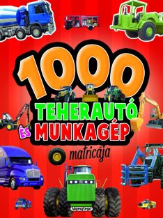 1000 teherautó és munkagép matricája (piros)