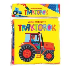 Zörgős textilkönyv - Traktorok - Gyermekkönyvek  témájú könyvek és olvasmányok