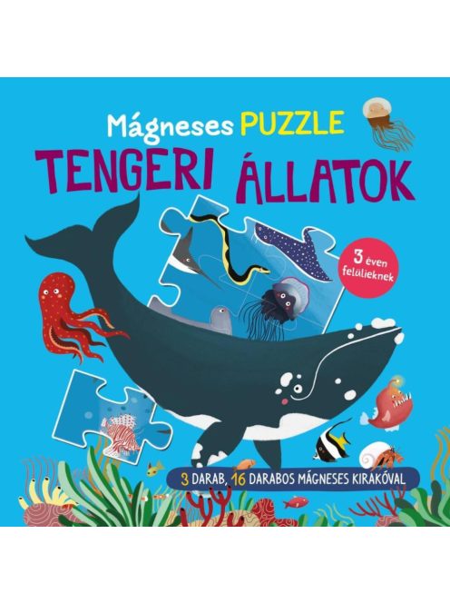 Mágneses puzzle - Tengeri állatok