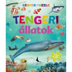 Szuper puzzle - Tengeri állatok - Játékkal kombinált mesekönyvek mesék és fejlesztő könyvek gyermekeknek