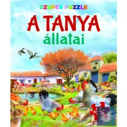 Szuper puzzle - A tanya állatai - Játékkal kombinált mesekönyvek mesék és fejlesztő könyvek gyermekeknek