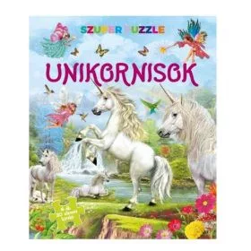 Szuper puzzle - Unikornisok - Játékkal kombinált mesekönyvek mesék és fejlesztő könyvek gyermekeknek