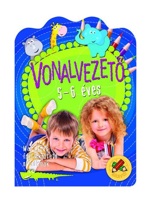 Vonalvezető 5-6 éves - Matricás foglalkoztató ovisoknak