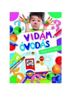 Vidám óvodás színez, ír és rajzol