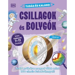 Tudás és kaland - Csillagok és bolygók - Tedd próbára magad több mint 100 elmés feladvánnyal! - Játékos tanulás 7–11 éve - Ismeretterjesztés  témájú könyvek és olvasmányok