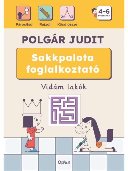Sakkpalota foglalkoztató - Vidám lakók - 4-6 éveseknek