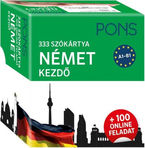 PONS 333 szókártya Német kezdő + 100 online feladat - Kezdő és újrakezdő nyelvtanulóknak - Német  témájú könyvek és olvasmányok