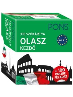   PONS 333 szókártya Olasz kezdő + 100 online feladat - Kezdő és újrakezdő nyelvtanulóknak