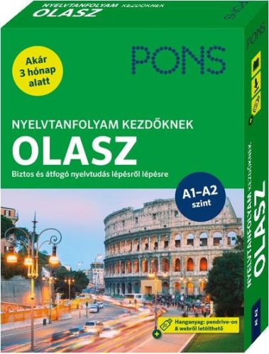 PONS Nyelvtanfolyam kezdőknek OLASZ - Kezdő és újrakezdő nyelvtanulóknak - Hanganyag pendrive-on és webről letölthető (ú - Olasz  témájú könyvek és olvasmányok