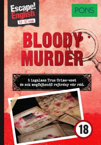 PONS Escape! English Bloody Murder - Valódi bűnesetek és talányos szabadulós rejtvények angolul - Angol  témájú könyvek és olvasmányok
