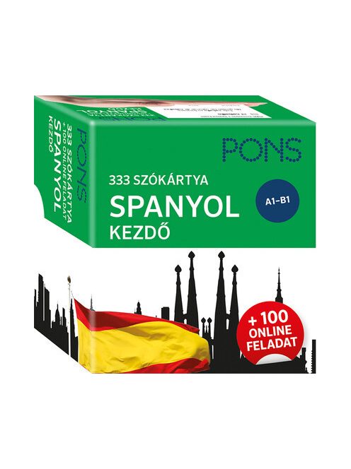 PONS 333 szókártya SPANYOL kezdő - + 100 online feladat