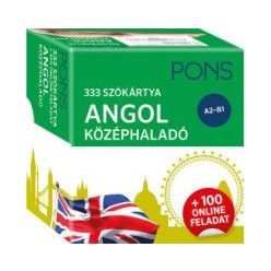   PONS 333 szókártya ANGOL középhaladó - + 100 online feladat