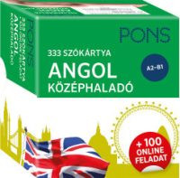 PONS 333 szókártya ANGOL középhaladó - + 100 online feladat