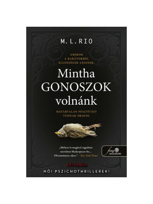 Mintha gonoszok volnánk (madaras borító)