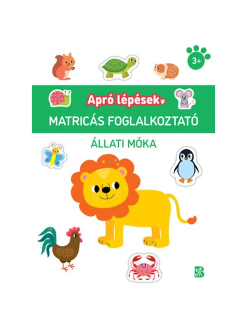 Apró lépések - Állati móka - Matricás foglalkoztató