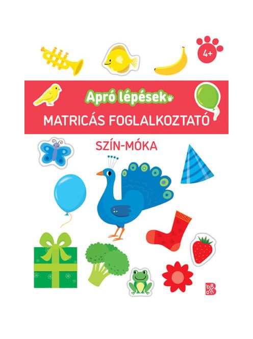 Apró lépések - Szín-móka - Matricás foglalkoztató