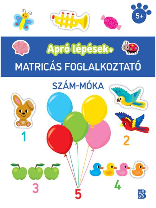 Apró lépések - Szám-móka - Matricás foglalkoztató