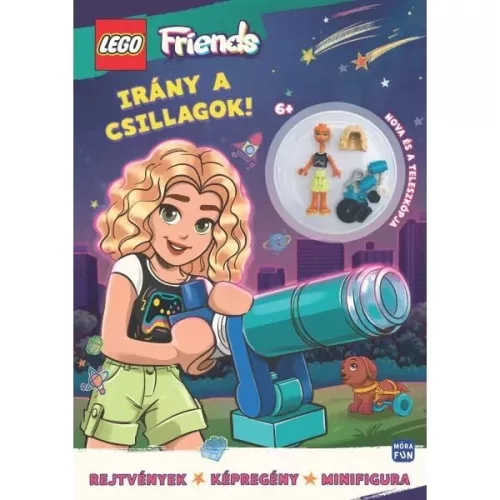 Lego Friends: Irány a csillagok! - Nova és a teleszkópja minifigurával - Foglalkoztatók  témájú könyvek és olvasmányok