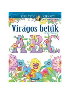 Virágos betűk - Színezőkönyv - Kreatív kikötő