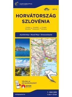   Horvátország, Szlovénia térkép (1:500 000) - Európai autótérképek (új kiadás)