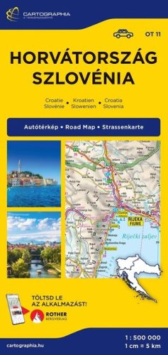 Horvátország, Szlovénia térkép (1:500 000) - Európai autótérképek (új kiadás) - Európa  témájú könyvek és olvasmányok