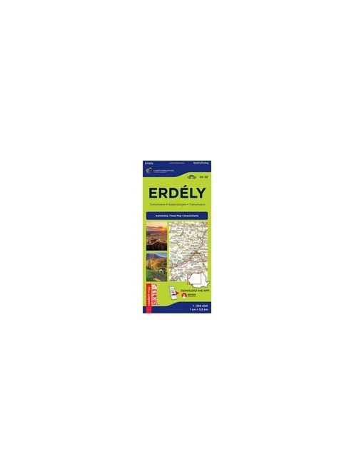 Erdély - Comfort autótérkép (2025, új kiadás)