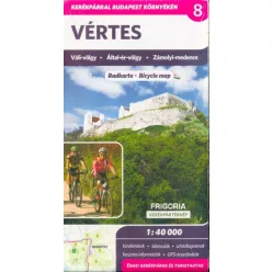 Vértes kerékpáros térkép - Váli-völgy - Által-ér-völgy - Zámolyi-medence - Térkép  témájú könyvek és olvasmányok