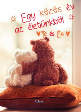 Te és Én - Egy közös év az életünkből (macis borító) - Kreativitás  témájú könyvek és olvasmányok